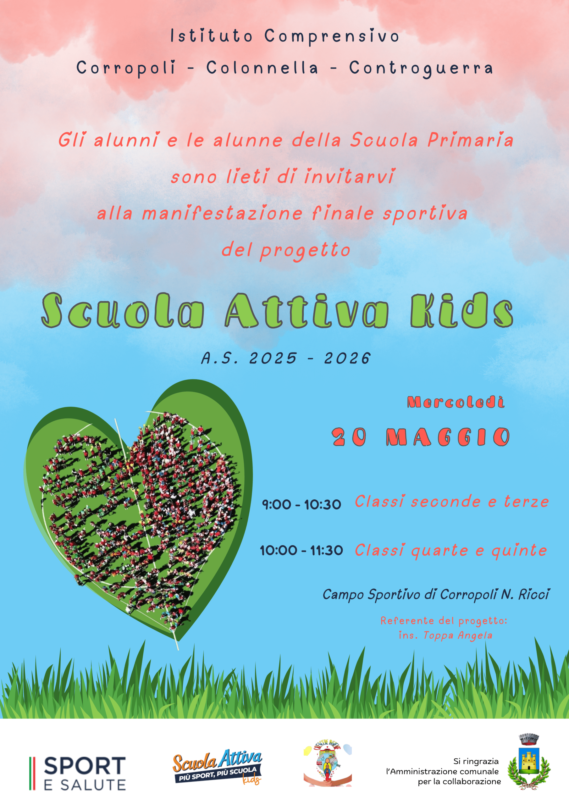 Manifestazione sportiva finale “Scuola Attiva Kids”