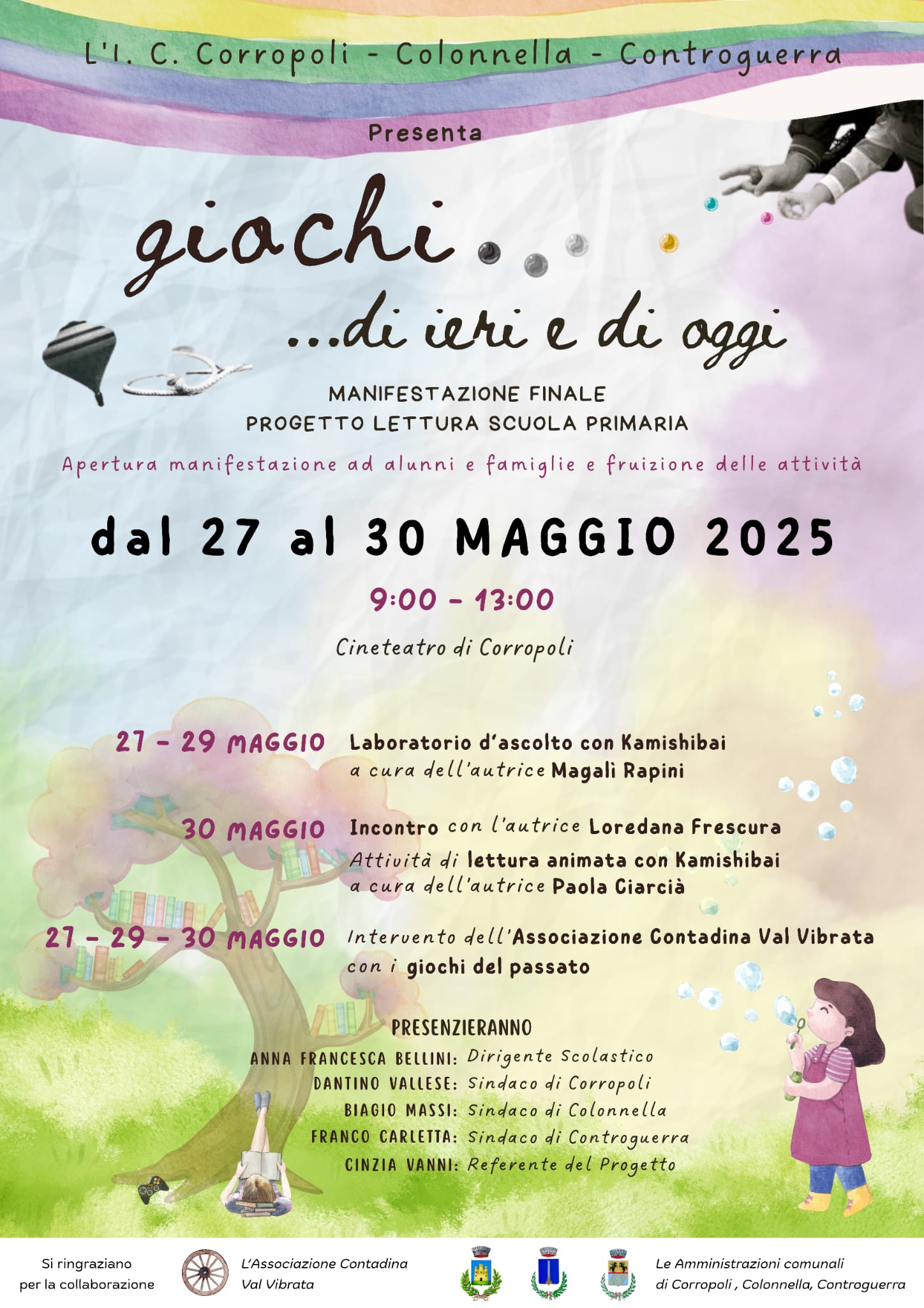 Manifestazione finale Progetto lettura “𝒢𝒾ℴ𝒸𝒽𝒾…𝒹𝒾 𝒾ℯ𝓇𝒾 ℯ 𝒹𝒾 ℴℊℊ𝒾”