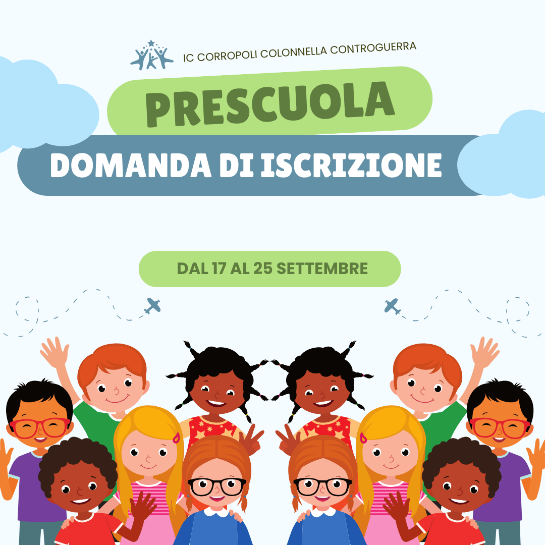 Domanda di iscrizione pre scuola – Scuola Infanzia di Corropoli, Colonnella e Controguerra – Scuola Primaria e Secondaria di Corropoli